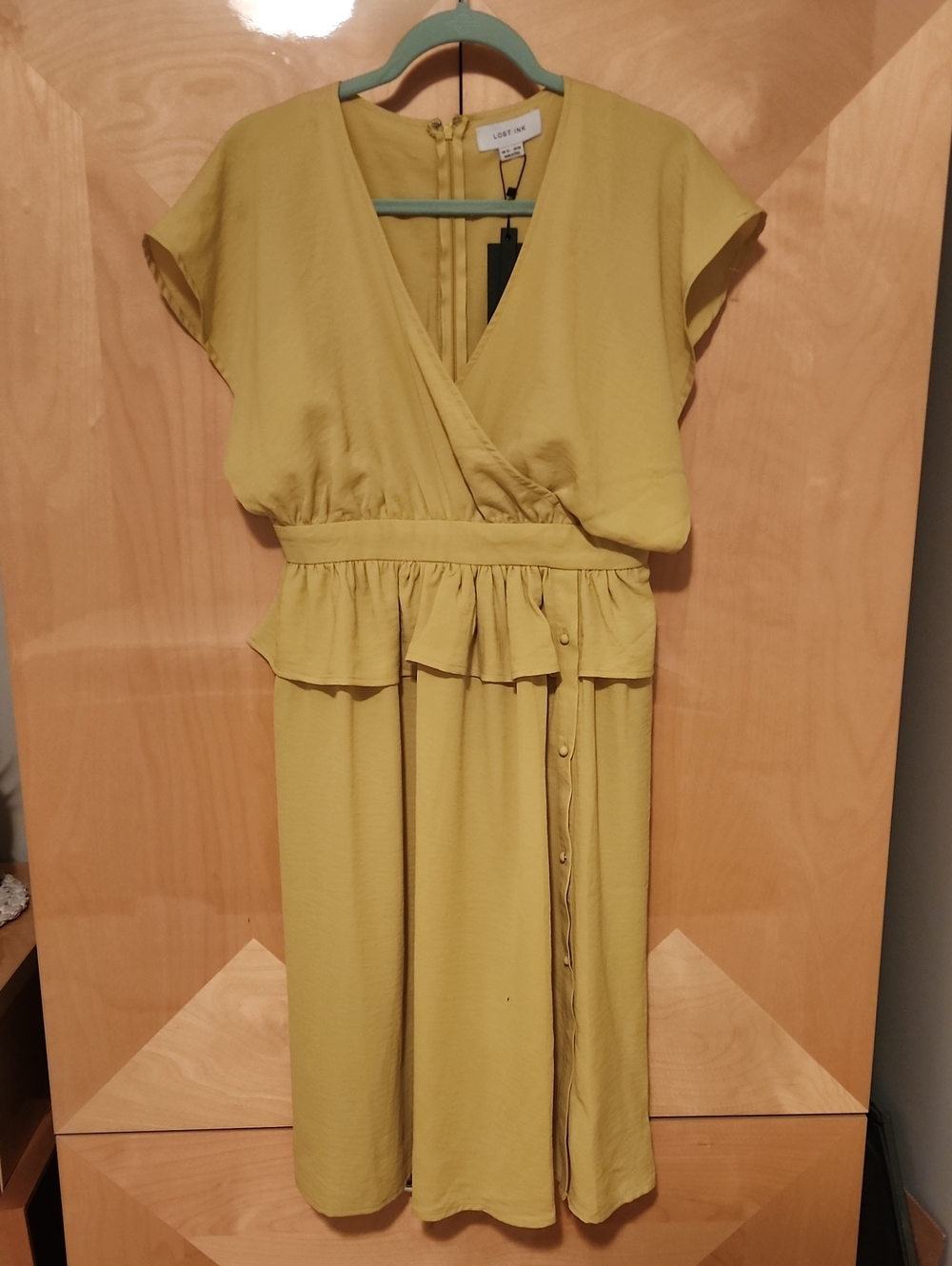 Lost Ink Peplum Dress US Medium